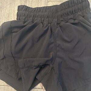 Women’s Black Lululemon Track That High Rise Sz 0